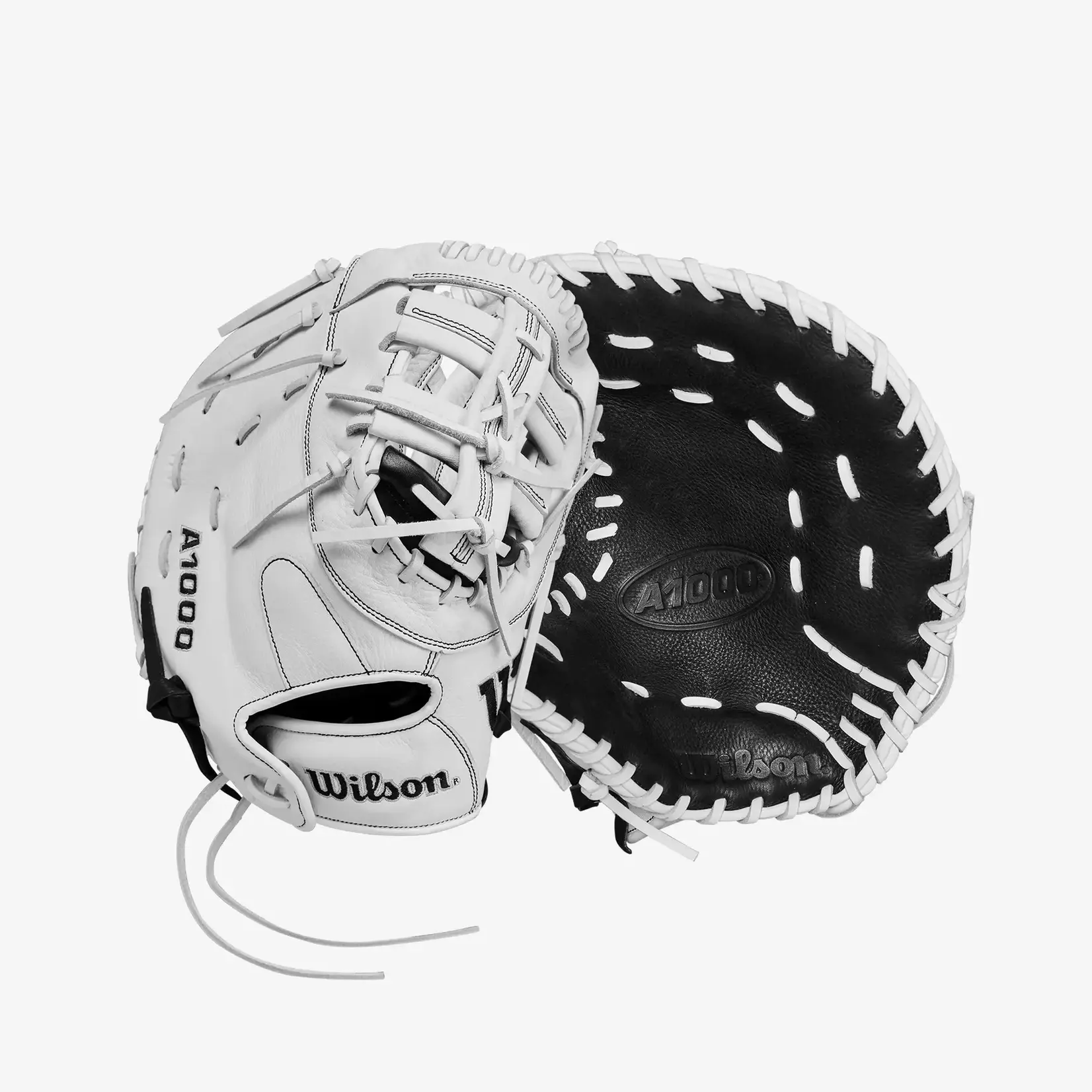 Wilson Wilson Fastpitch Glove, A1000 1620, Reg, 12.5", First Base Pattern, Blk/Wht