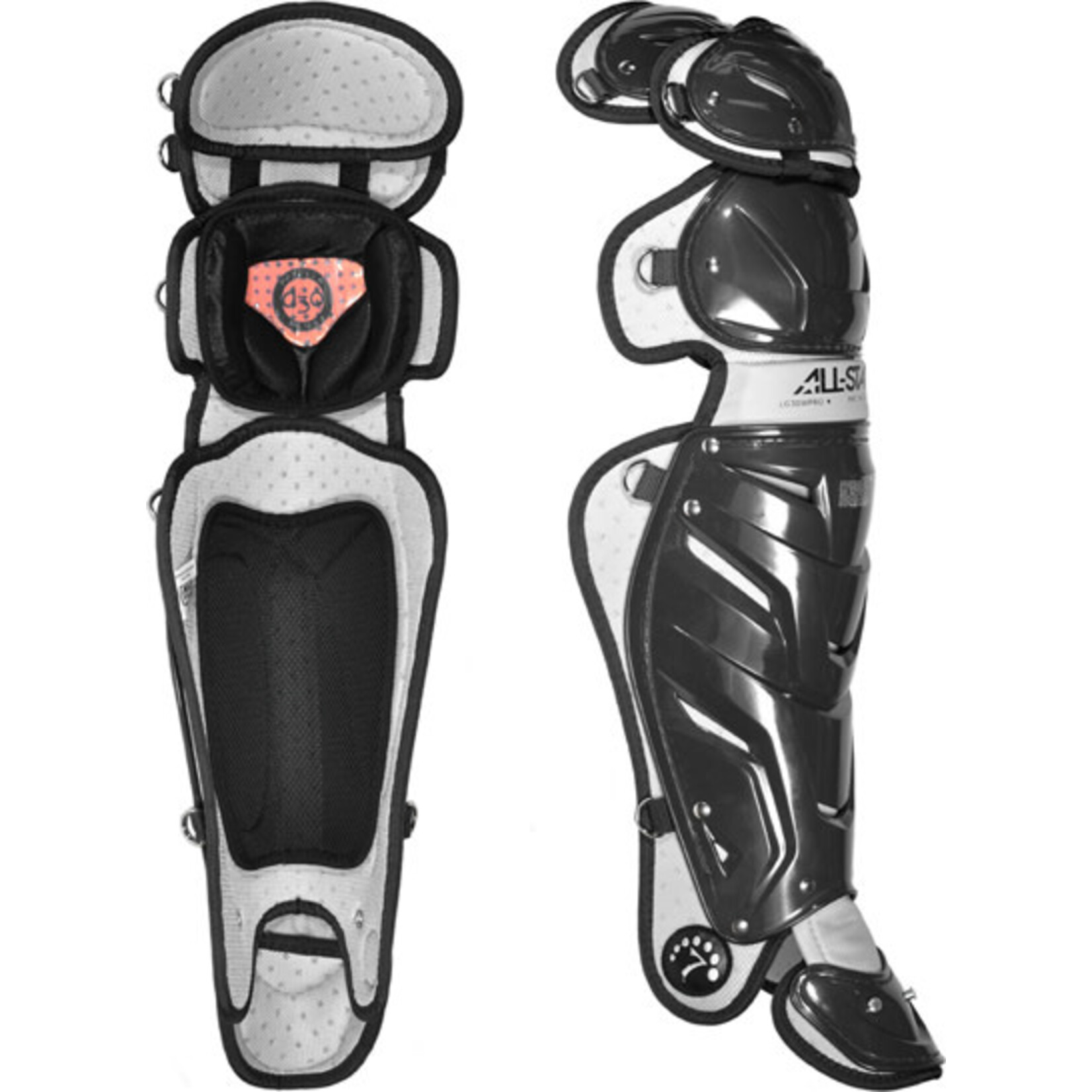All-Star Catchers Leg Guards, System 7 Pro, Adult