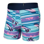 Saxx Saxx Underwear, DropTemp Cooling Cotton BB, Mens, JSP-Jetski Stripe-Pool