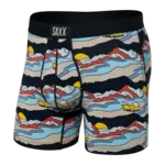 Saxx Saxx Underwear, Ultra Boxer Fly, Mens, CFM-Cabin Fever-Multi
