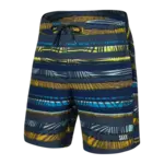 Saxx Saxx Board Shorts, Betawave 2N1 Boardie 17", Mens, SHL-Shade Stripe-Blu Multi