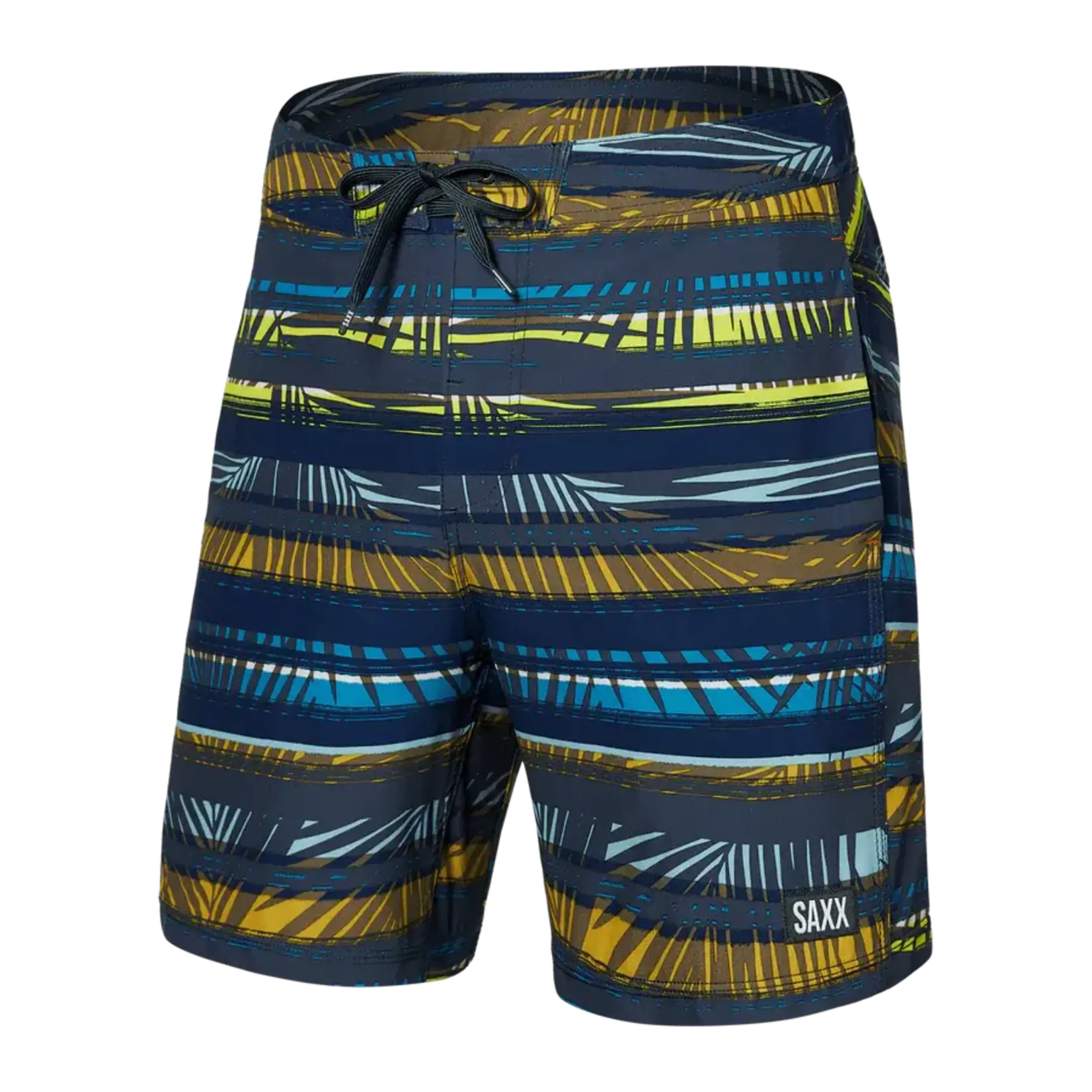 Saxx Saxx Board Shorts, Betawave 2N1 Boardie 17", Mens, SHL-Shade Stripe-Blu Multi