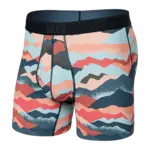 Saxx Saxx Underwear, Quest Boxer Brief Fly, Mens, MAM-Mountain Abstract-Multi