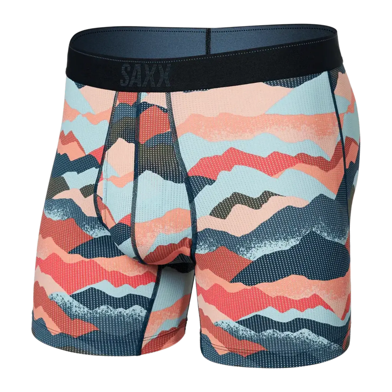 Saxx Saxx Underwear, Quest Boxer Brief Fly, Mens, MAM-Mountain Abstract-Multi
