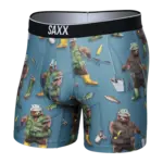 Saxx Saxx Underwear, Volt Boxer Brief, Mens, WFT-Water Foul-Washed Teal