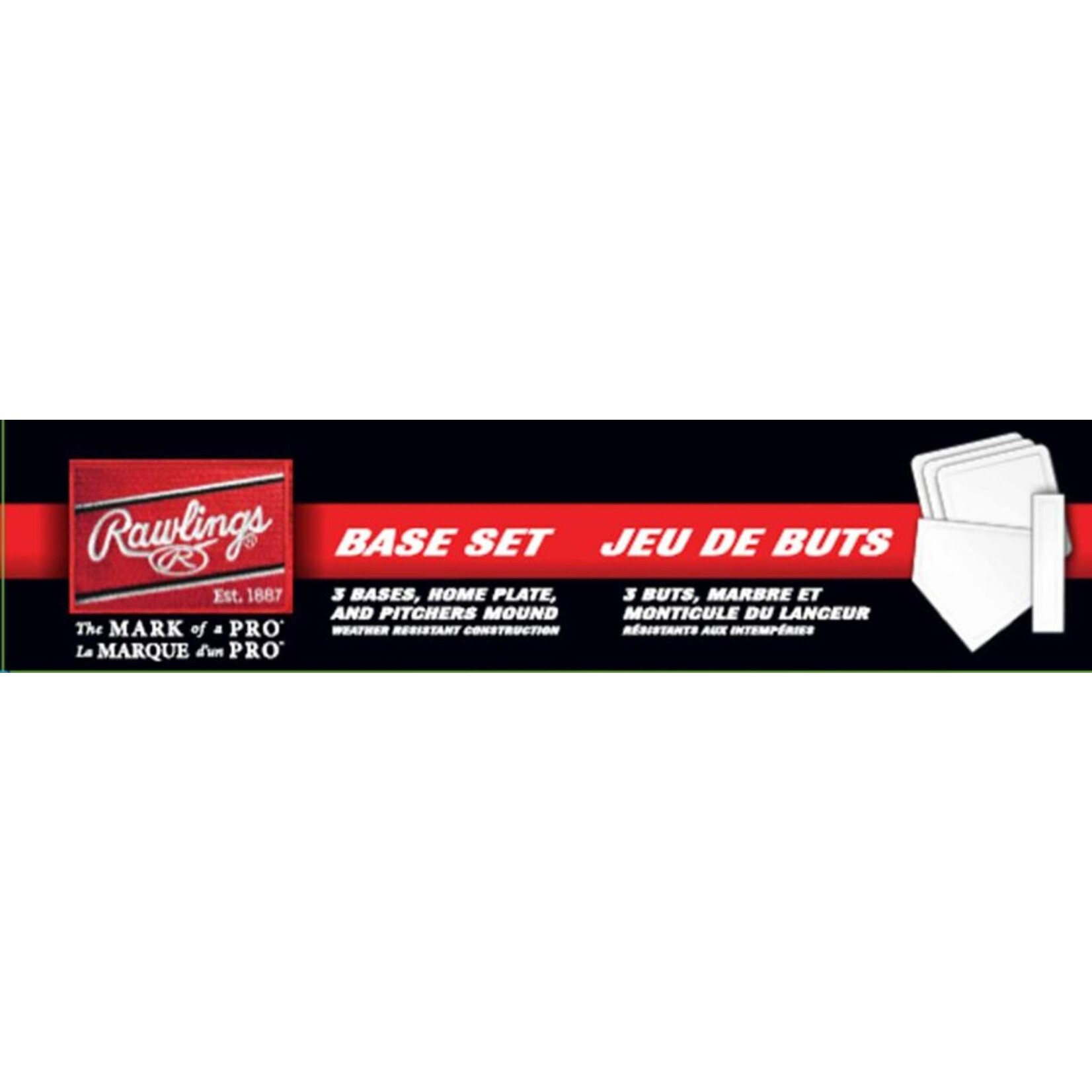 Rawlings Rawlings Base Set, Recreational Throw Down 5 Piece