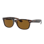 Ray-Ban Ray-Ban Sunglasses, New Wayfarer, Light Havana, B-15 Brn, 55