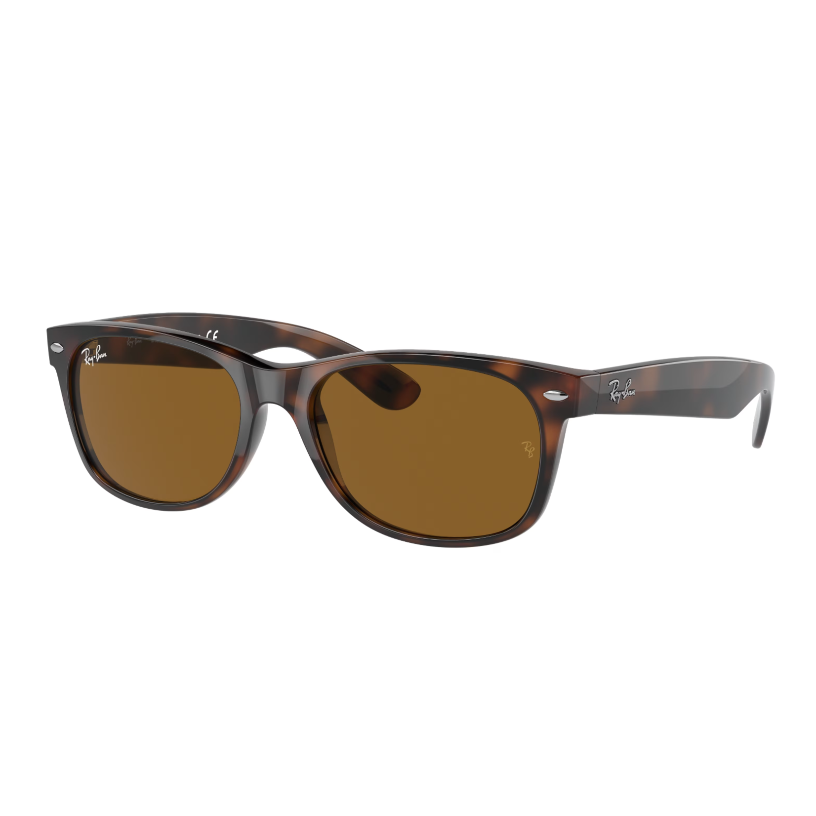 Ray-Ban Ray-Ban Sunglasses, New Wayfarer, Light Havana, B-15 Brn, 55
