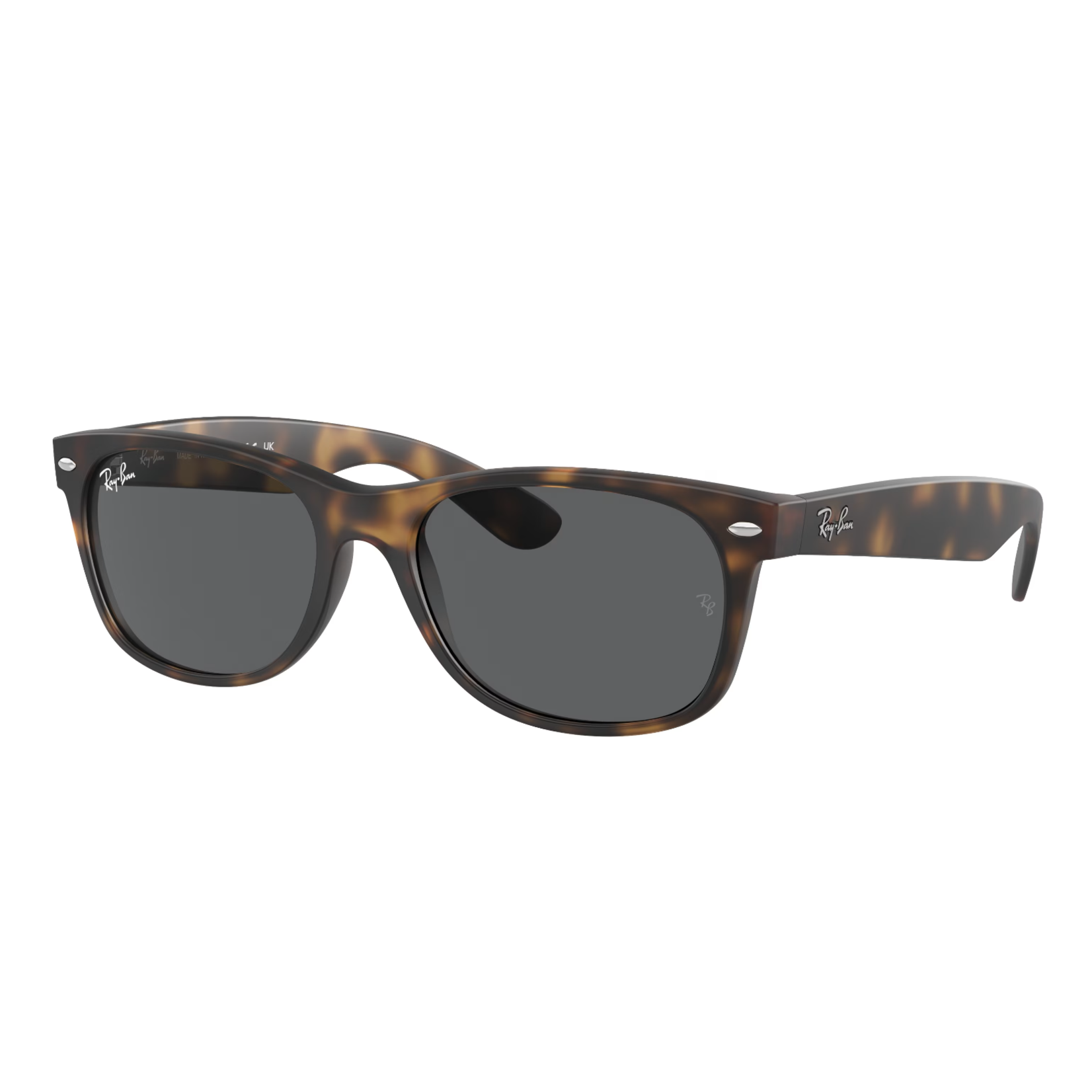 Ray-Ban Ray-Ban Sunglasses, New Wayfarer, Rubber Havana, Dark Gry, 52