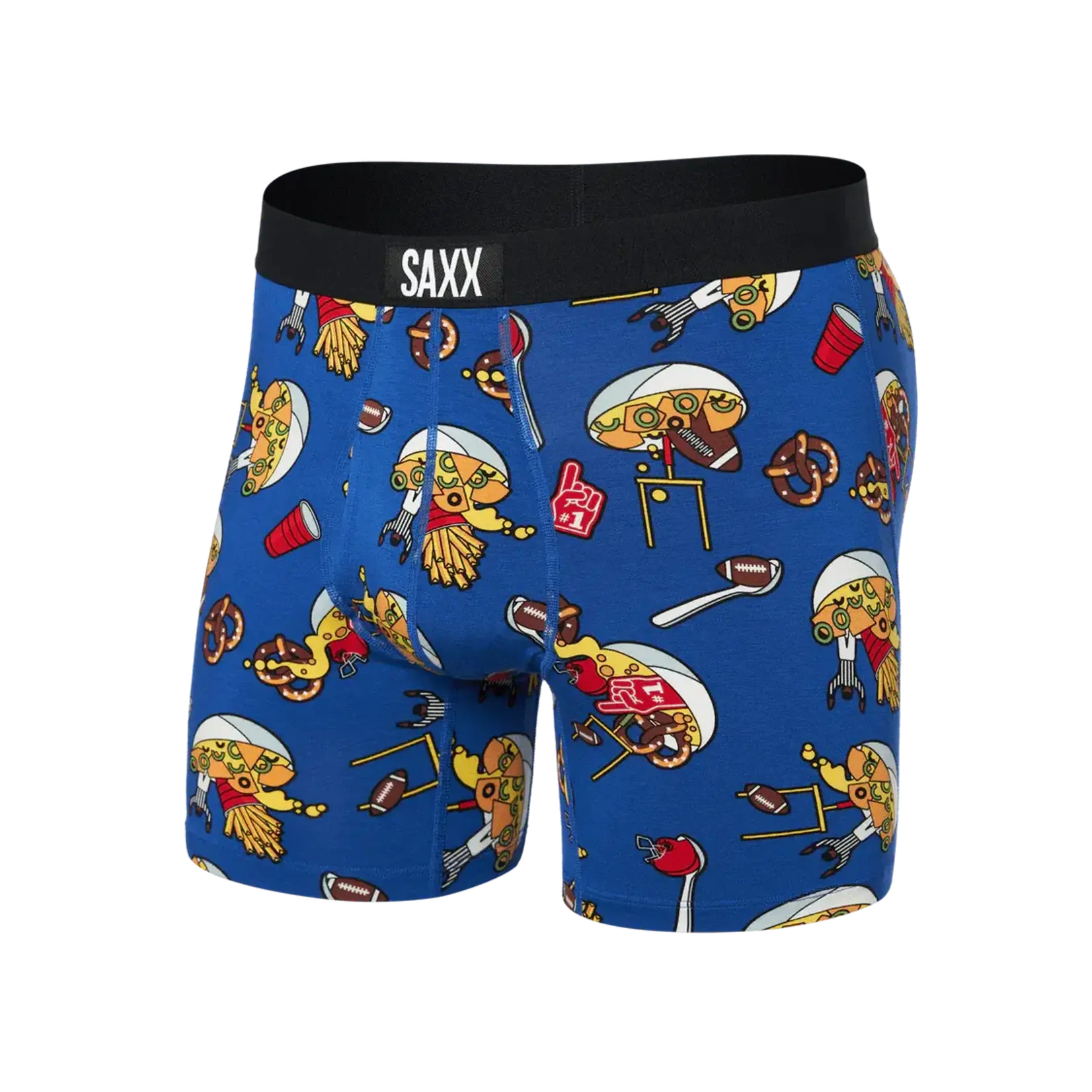 Saxx Saxx Underwear, Ultra Boxer Fly, Mens, SOU-Souper Bowl-Cobalt