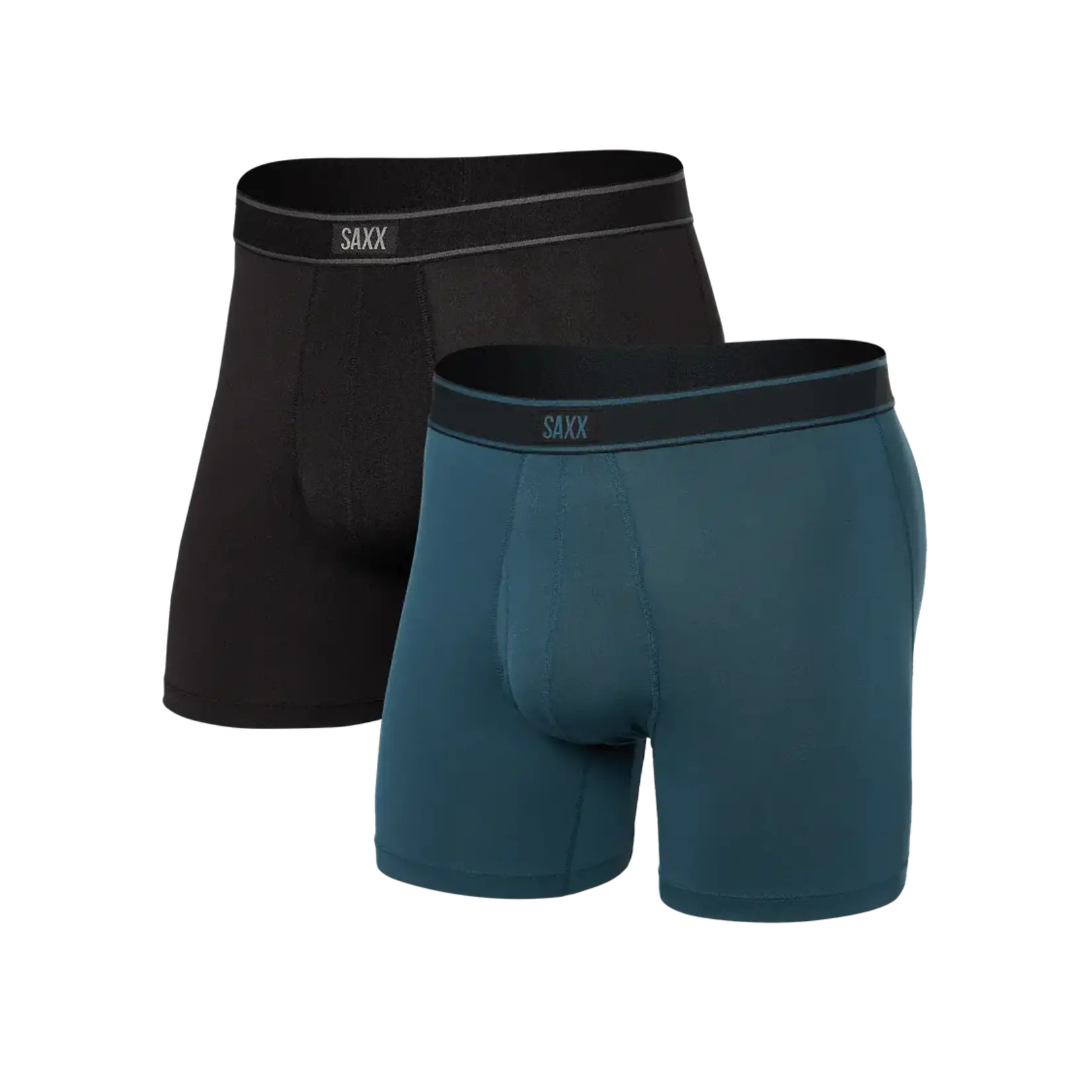 Saxx Saxx Underwear, Daytripper BB Fly, 2-Pack, Mens, STO-Storm/Blk