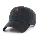 '47 ’47 Hat, Clean Up Blk on Blk, NHL, Edmonton Oilers OS