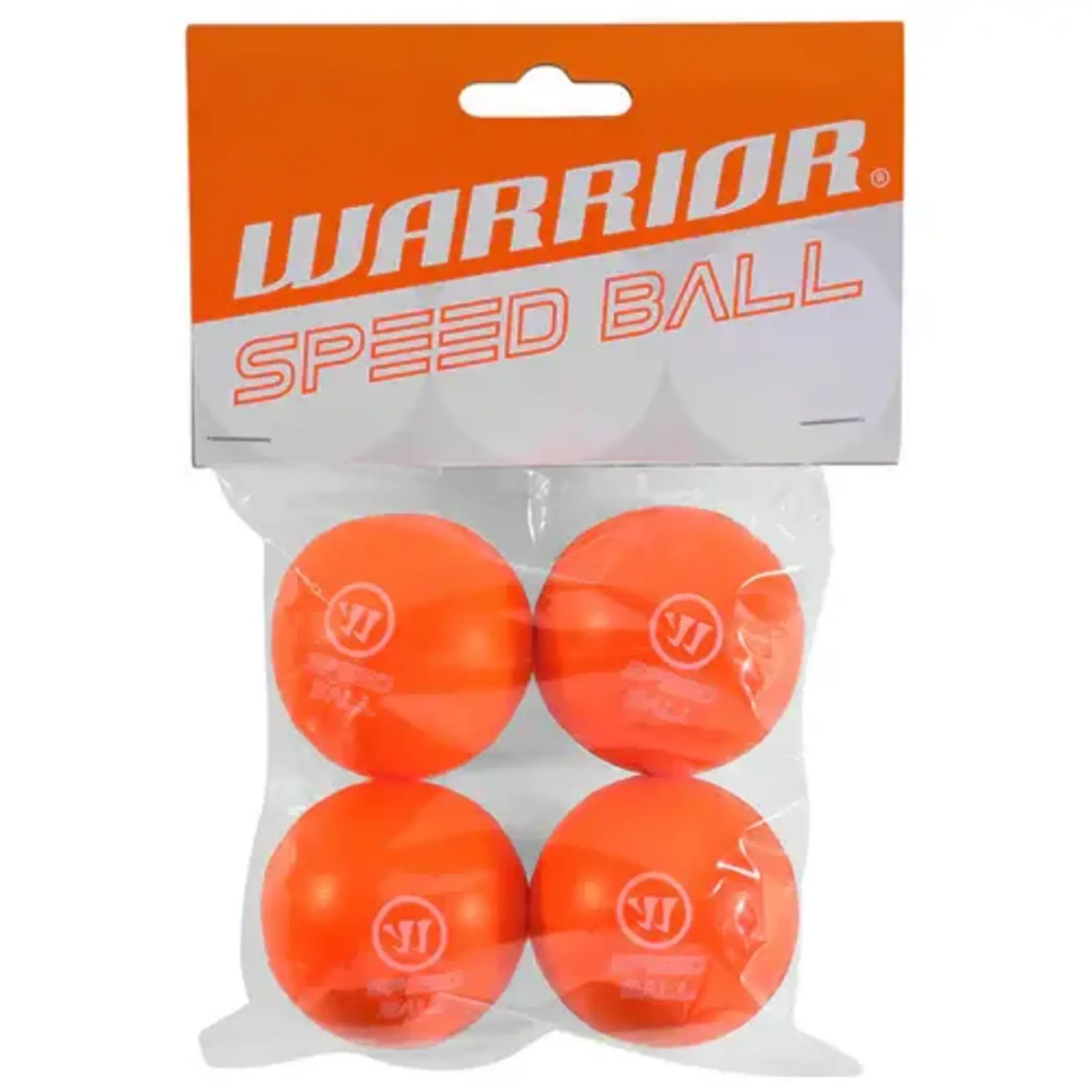 Warrior Warrior Mini Hockey Speed Ball, 4-Pack, Org