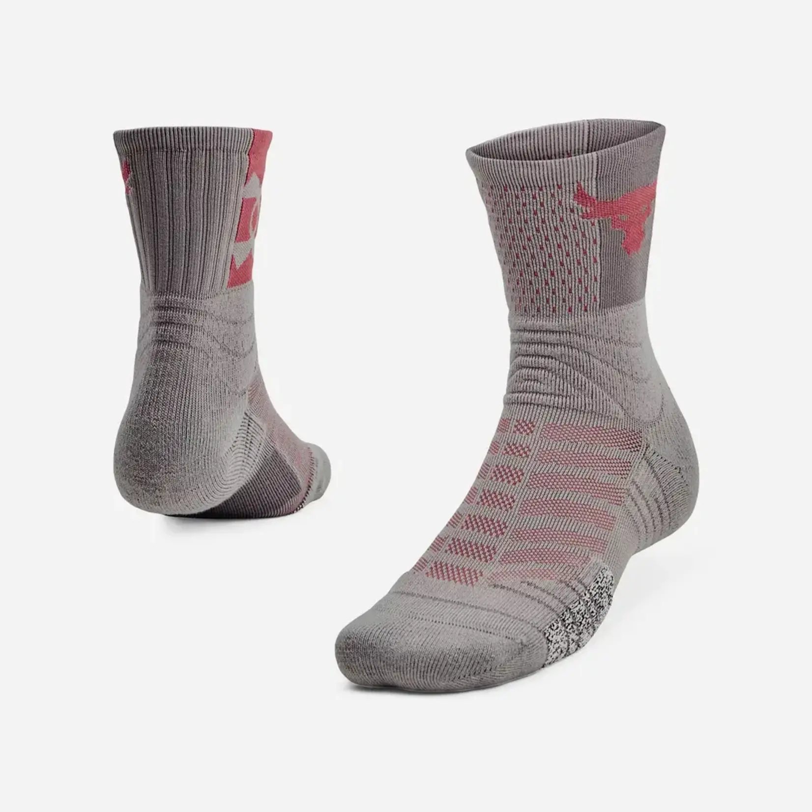 Under Armour Under Armour Socks, Project Rock Playmaker Mid, Crew, 1-Pair, Adult