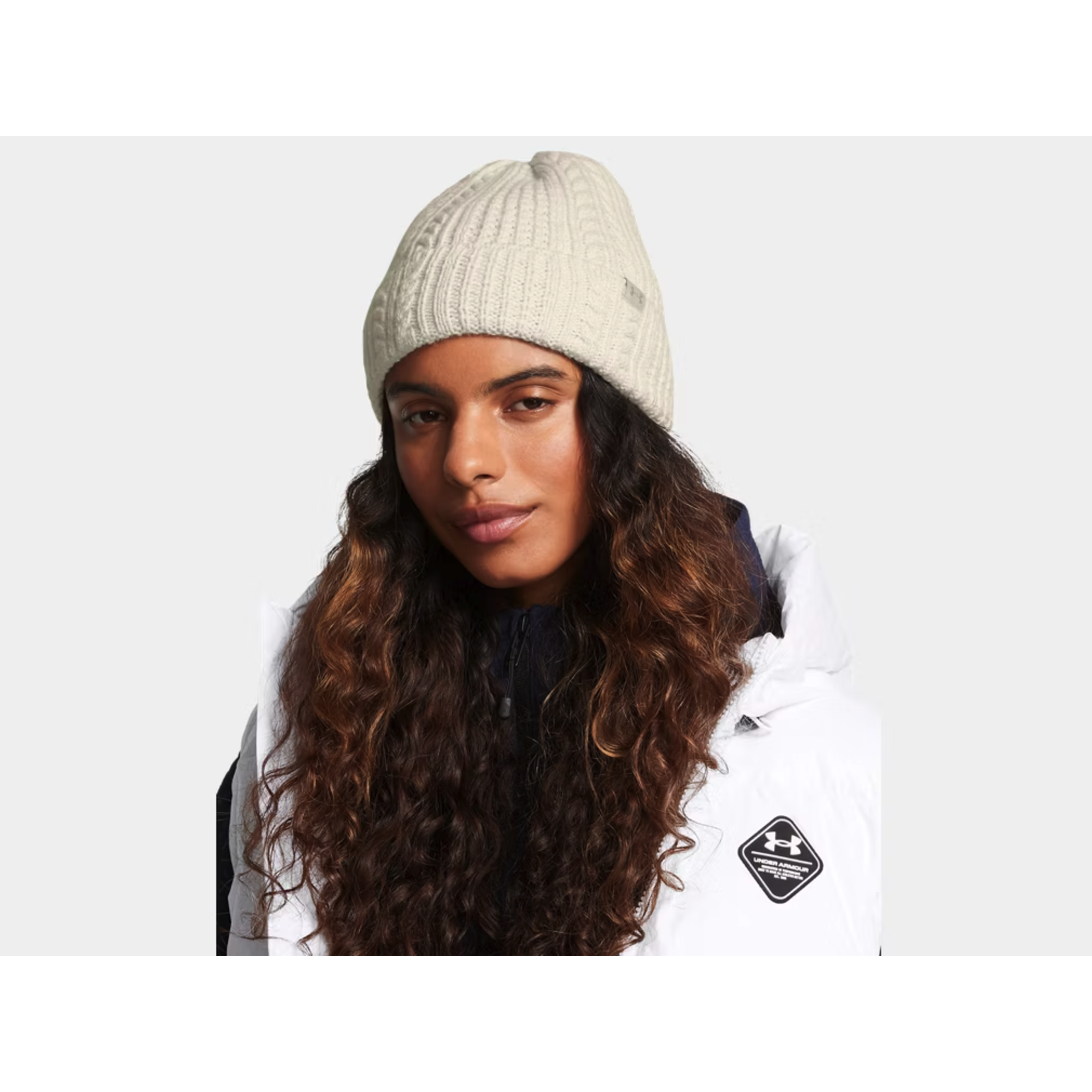 Under Armour Under Armour Toque, Halftime Cable Knit Beanie, Ladies