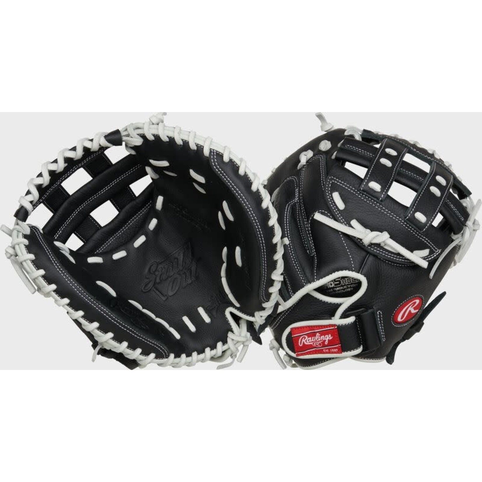 Rawlings Rawlings Fastpitch Glove, Shut Out Series RSOCM315BW, 31.5”, Reg, Catchers Mitt