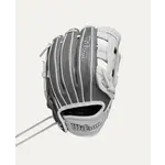 Wilson Wilson Fastpitch Glove, A1000 IF12, Reg, 12", Steeled Gry/Wht