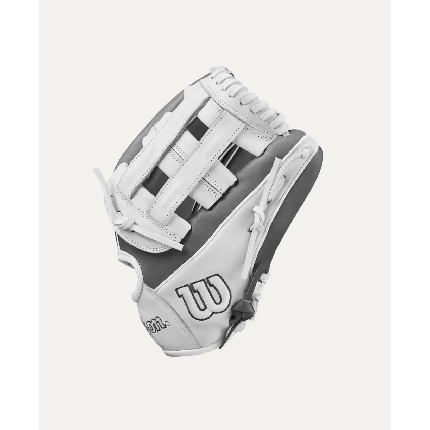 Wilson Wilson Fastpitch Glove, A1000 IF12, Reg, 12", Steeled Gry/Wht