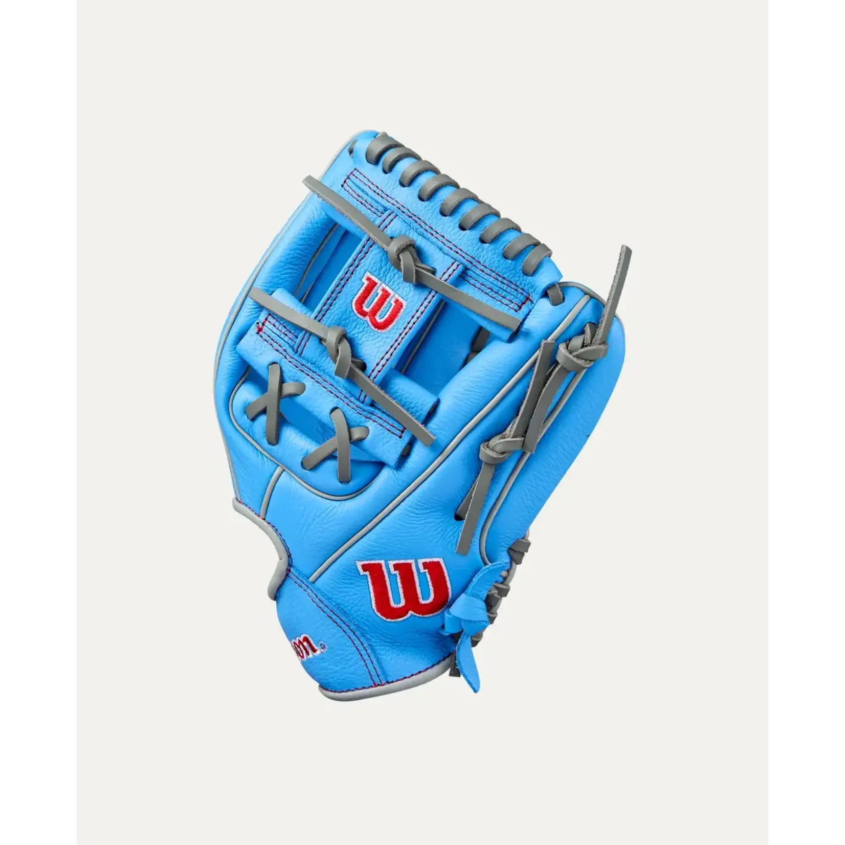 Wilson Wilson Baseball Glove, A500, 11", Reg, Cool Blu/Gry/Red, Youth