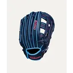 Wilson Wilson Baseball Glove, A500, 12", Reg, Nvy/Cool Blu/Red, Youth
