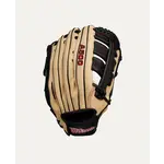 Wilson Wilson Baseball Glove, A500, 12.5", Reg, Blonde/Red/Blk, Youth