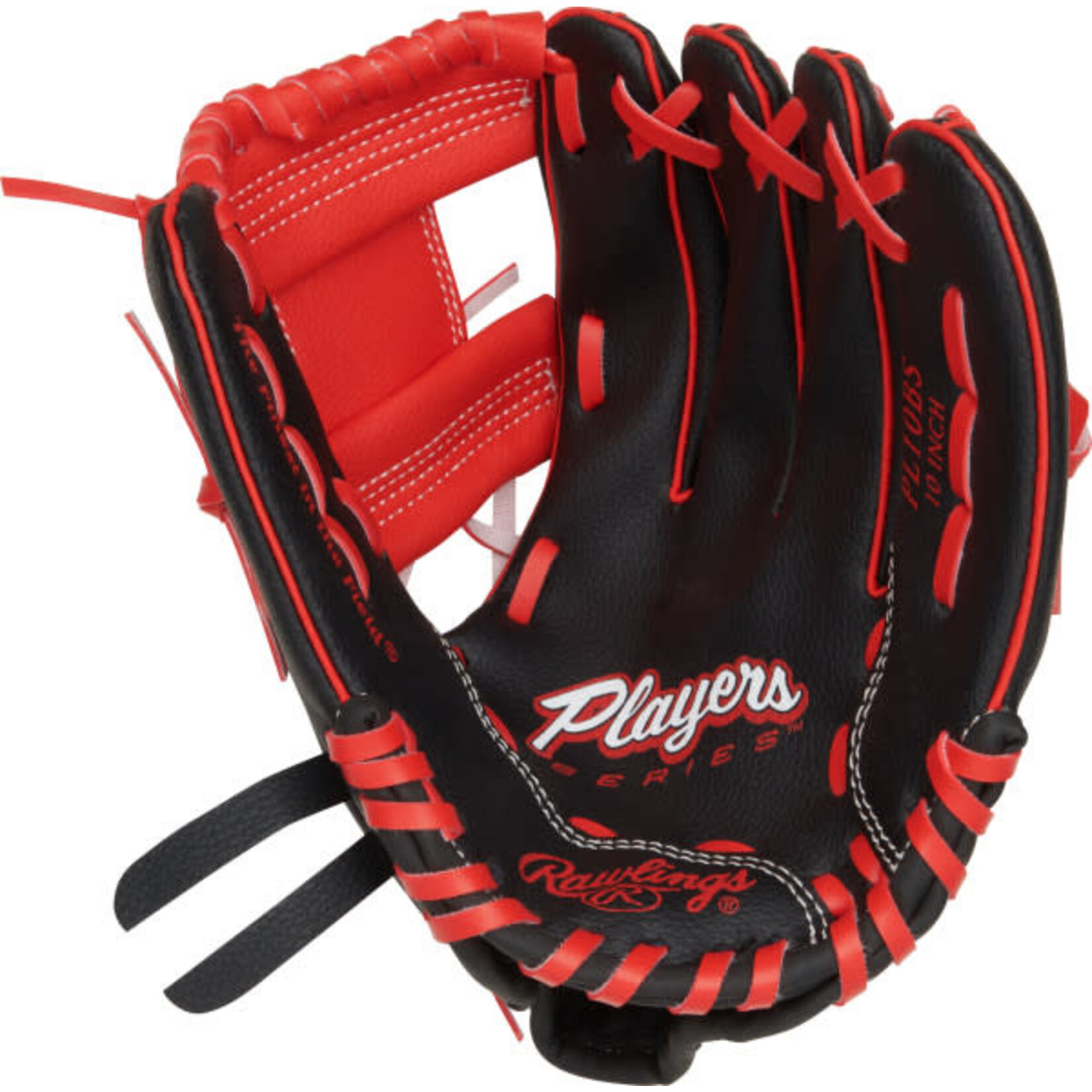 Rawlings Rawlings Baseball Glove, Players Series, PL10BS, 10”, Reg, Youth