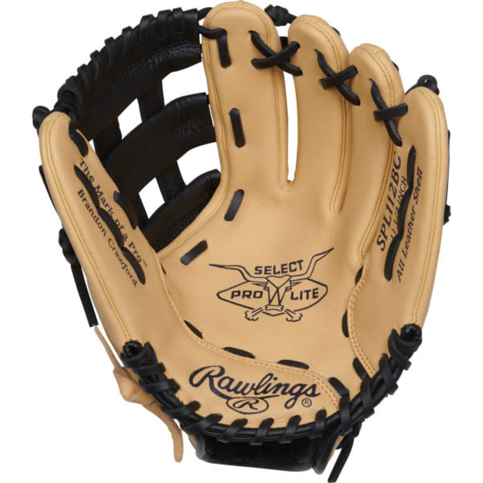 Rawlings Rawlings Baseball Glove, Select Pro Lite SPL112BC, 11.25”, Reg, Youth