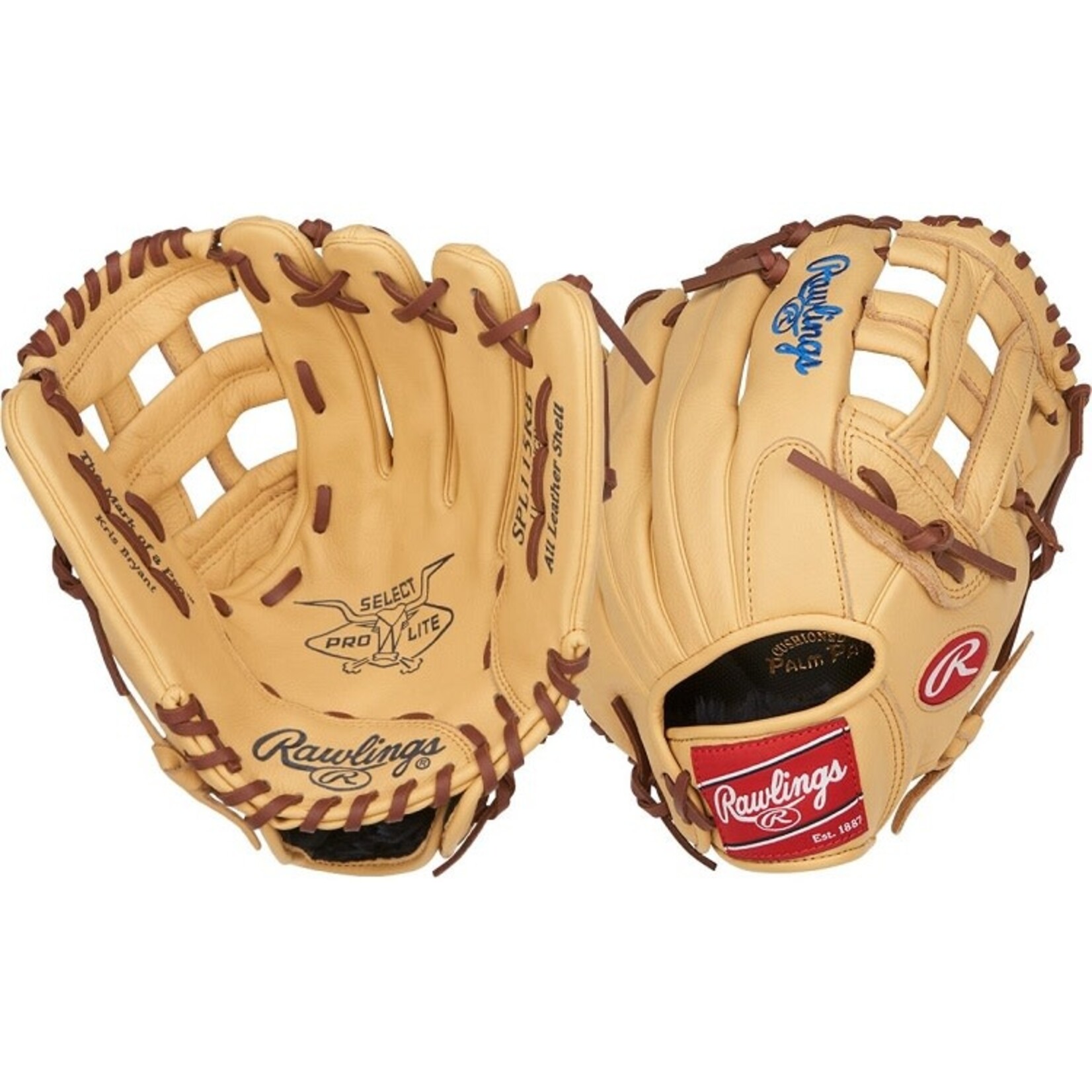 Rawlings Rawlings Baseball Glove, Select Pro Lite, SPL115KB, 11.5”, Reg, Youth