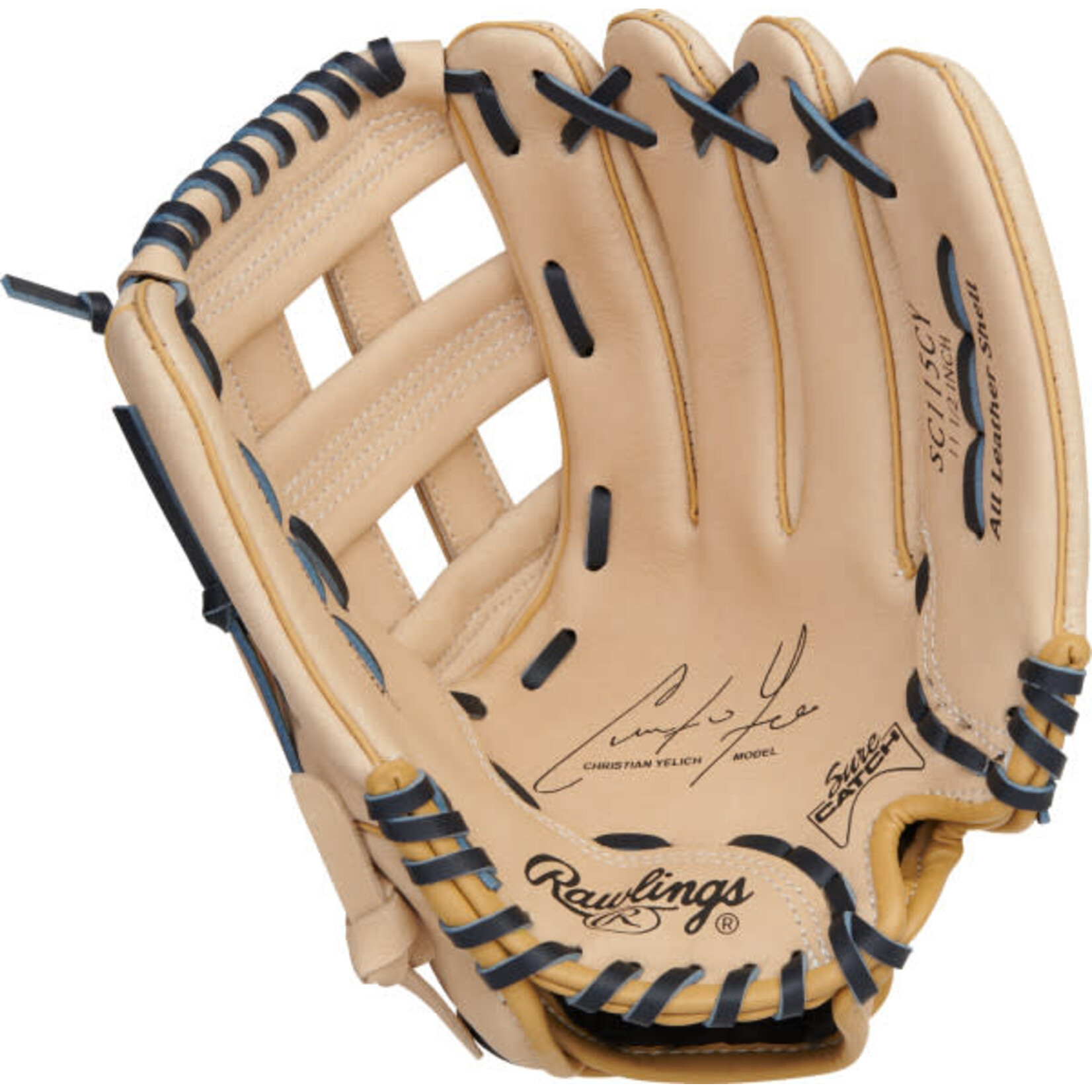 Rawlings Rawlings Baseball Glove, Sure Catch Series, SC115CY, 11.5”, Reg, Youth