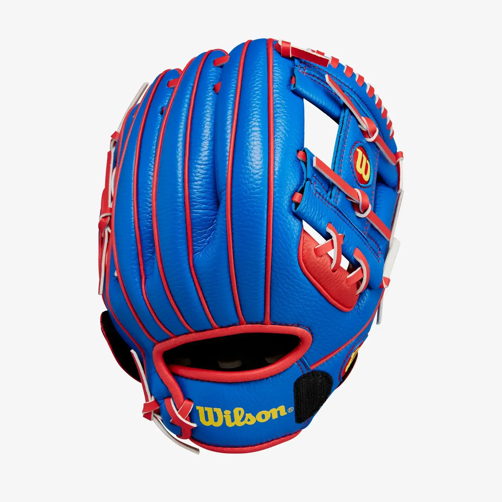Wilson Wilson Baseball Glove, A200 EZ Catch, Reg, 10", Royal/Red/Yel, Youth