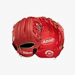 Wilson Wilson Baseball Glove, A200 EZ Catch, Reg, 9", Red/Gold, Youth