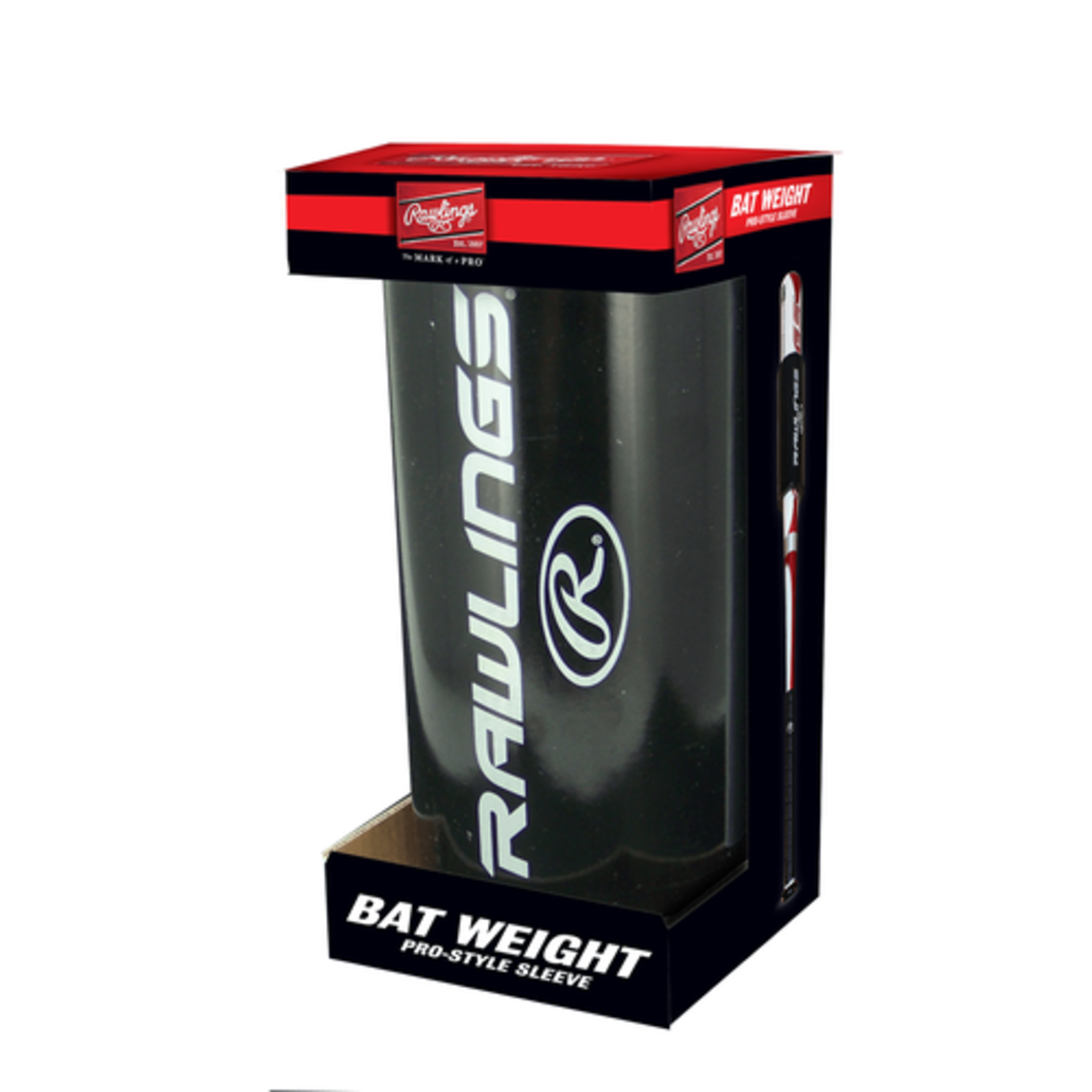 Rawlings Rawlings Bat Weight, Pro-Style Sleeve, 24 Oz, Black