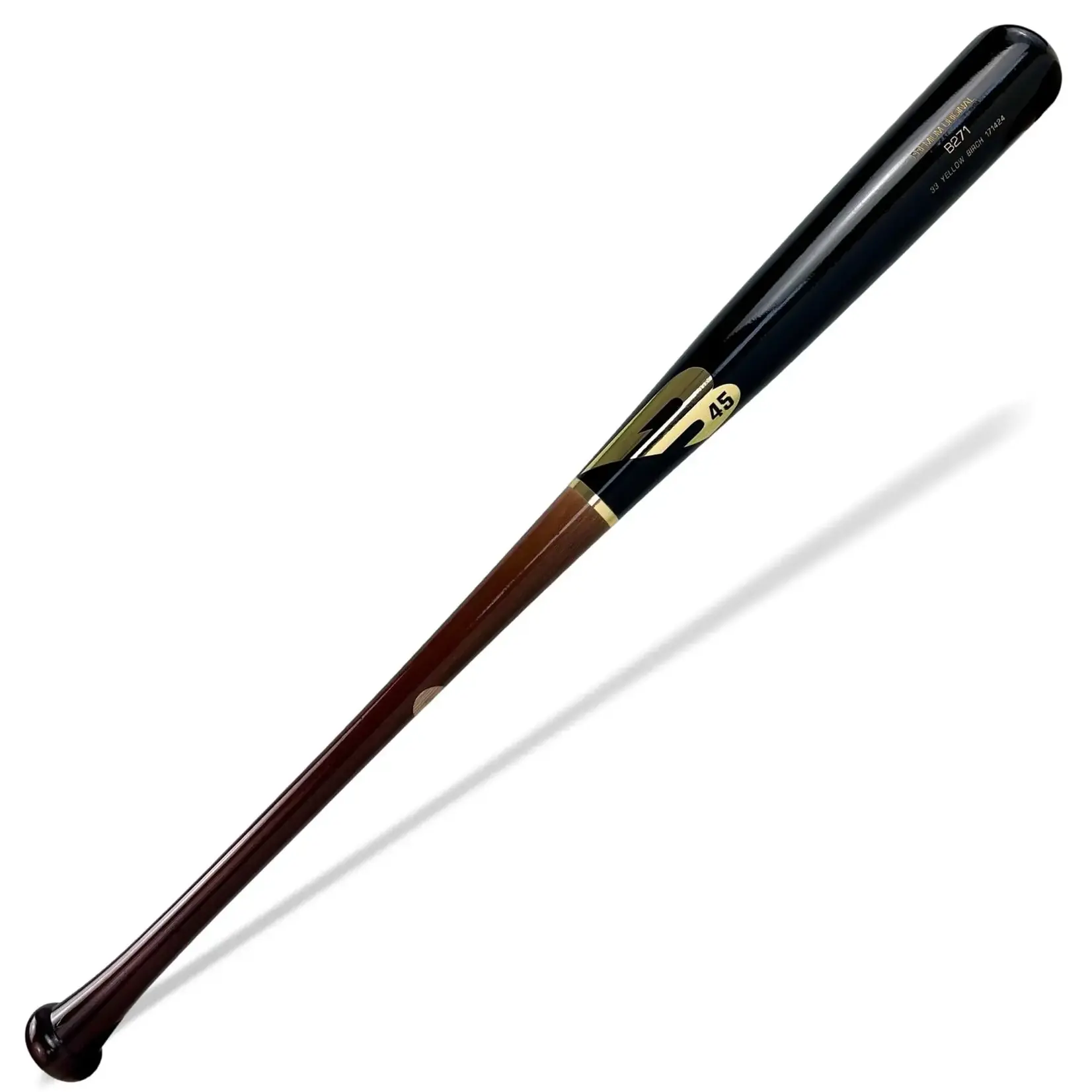 B45 B45 Baseball Bat, B271 Premium, Brn/Blk (45 Day Warranty)