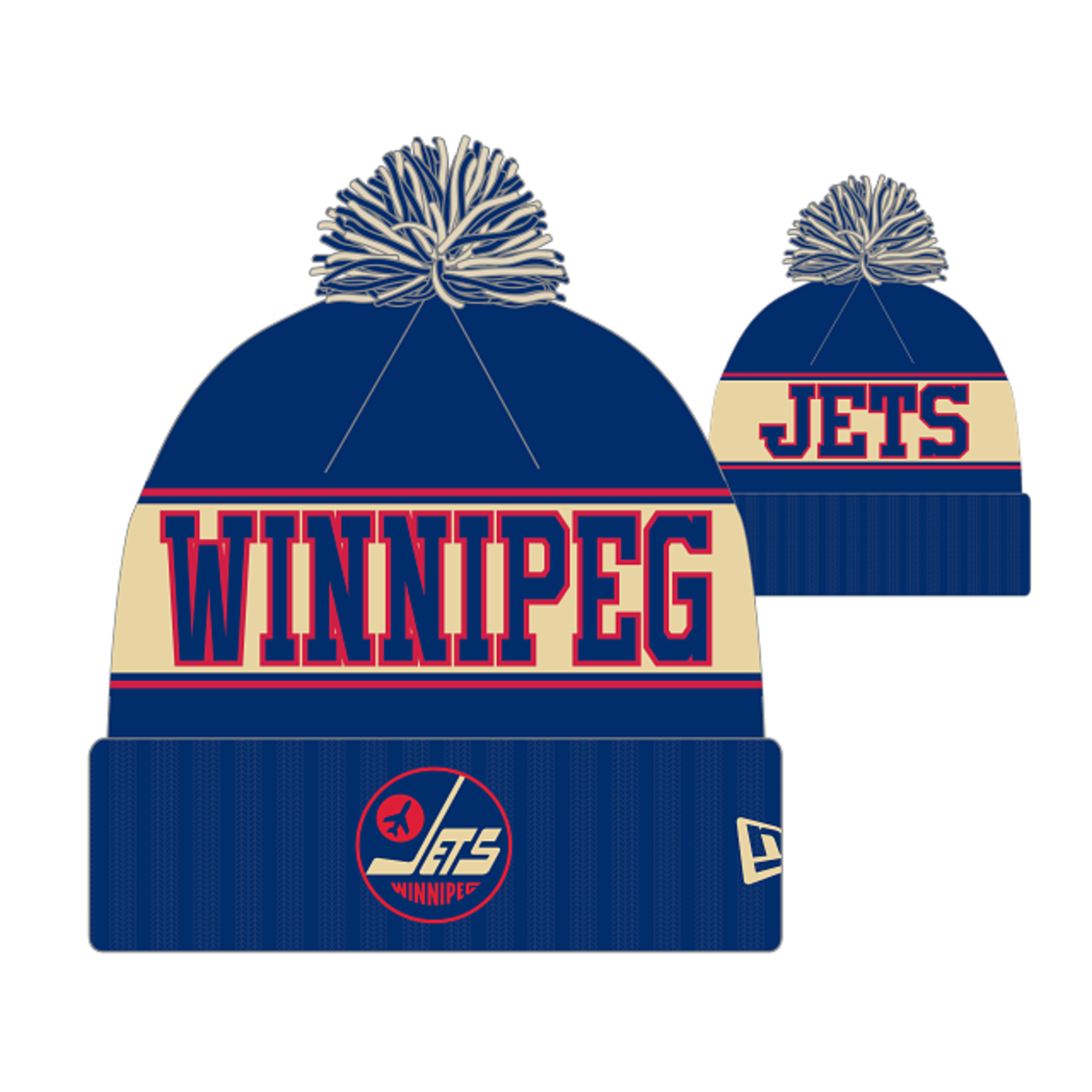 New Era New Era Toque, Knit Retro 26050, NHL, Winnipeg Jets, SEC OTC