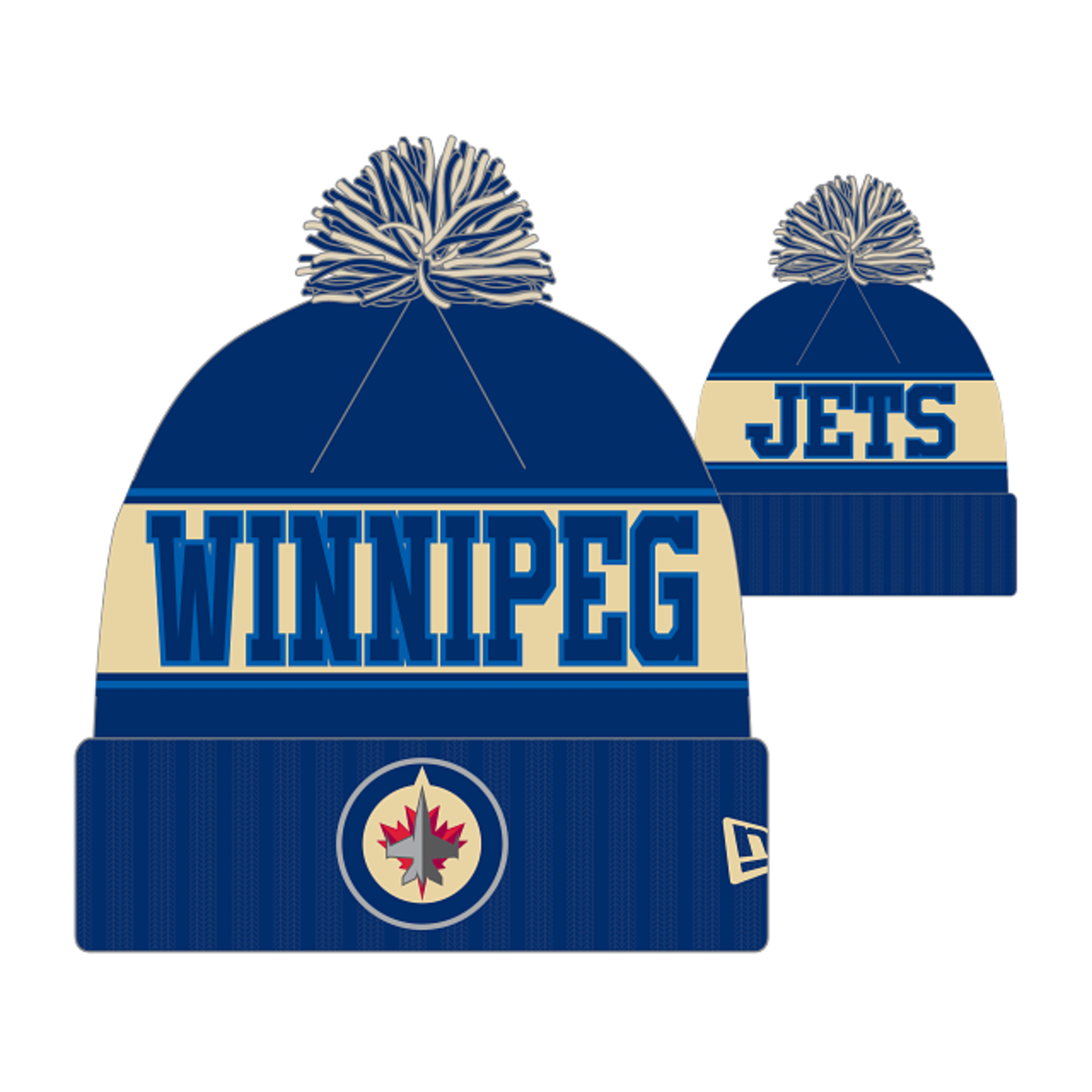 New Era New Era Toque, Knit Retro 26050, NHL, Winnipeg Jets, OTC