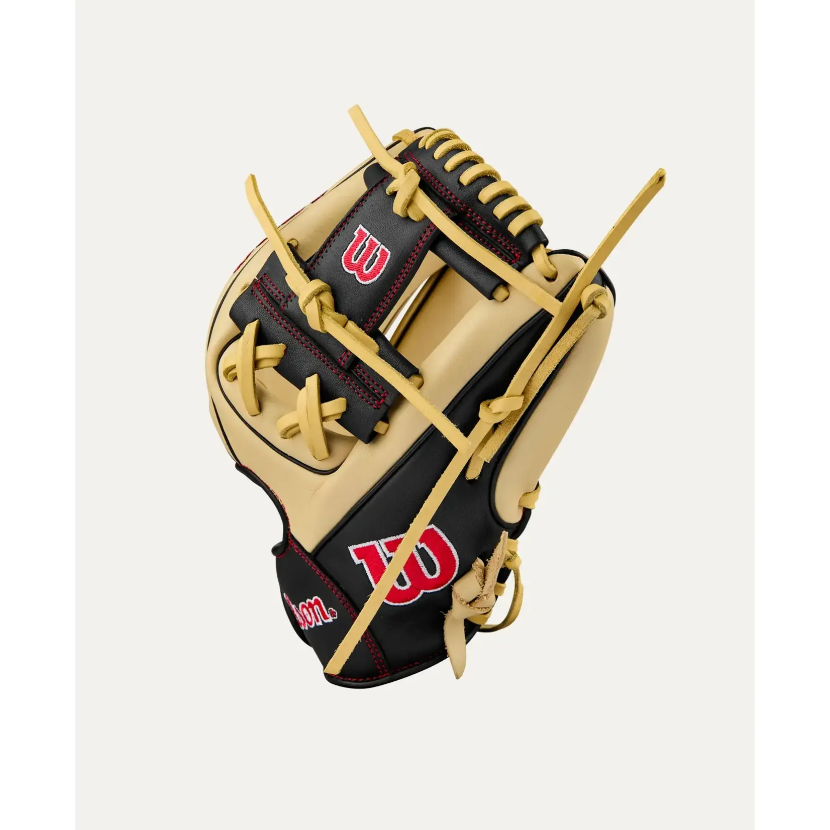 Wilson Wilson Baseball Glove, A900 PF115, 11.5", Reg, Blk/Red