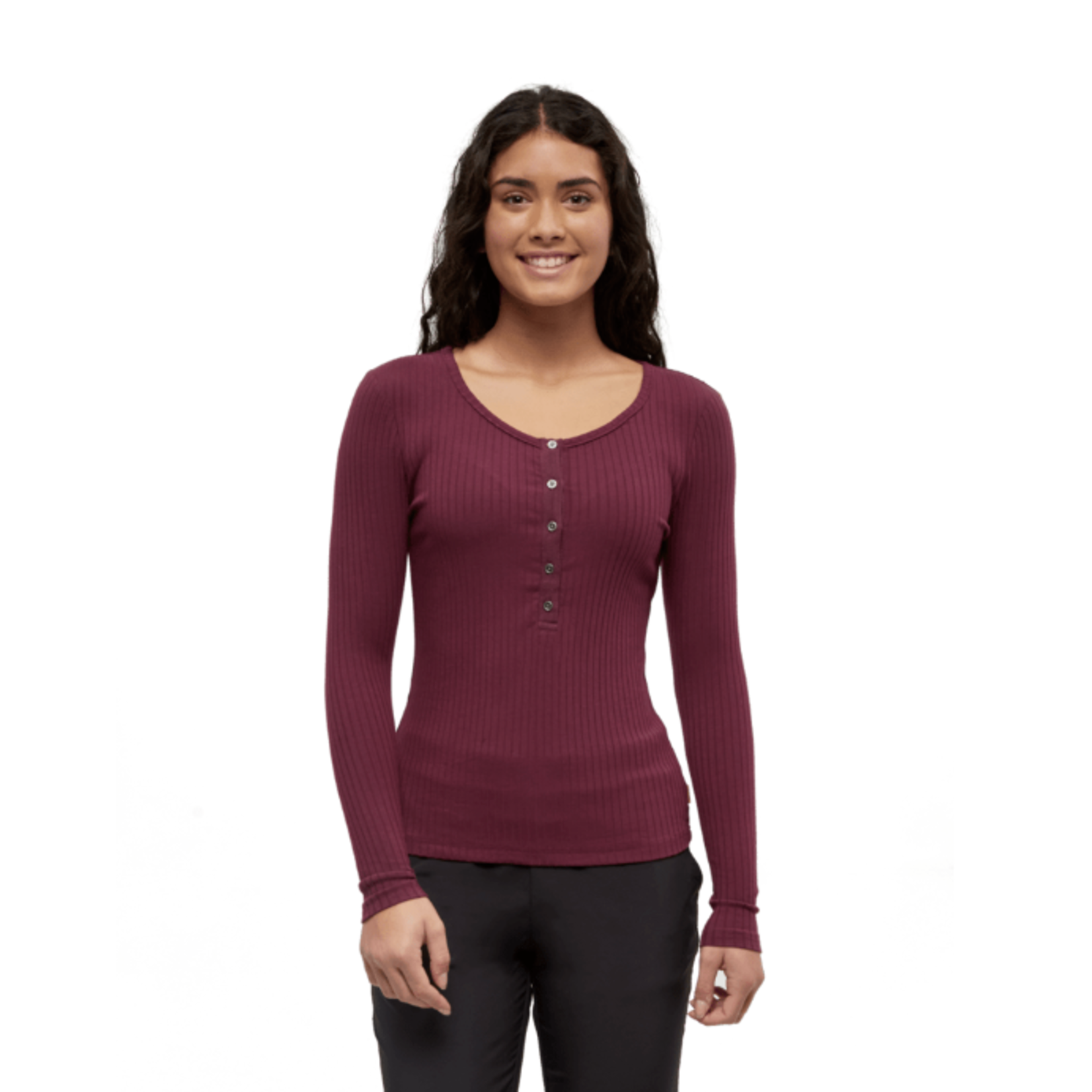 Tentree Tentree LS Henley Tee, Knowles, Ladies
