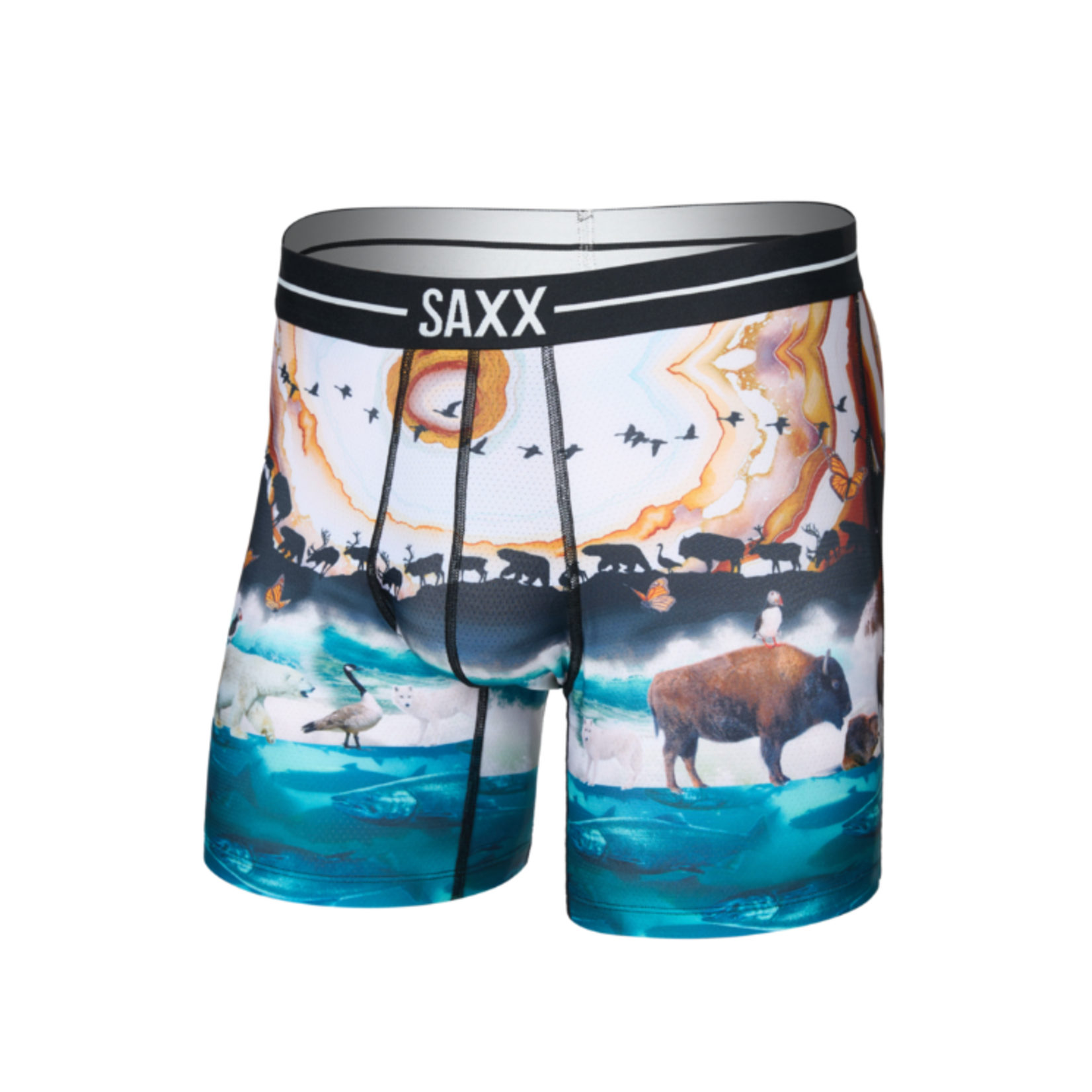 Saxx Saxx Underwear, Volt Boxer Brief, Mens, GMM-Great Migration-Multi