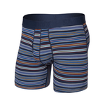 Saxx Saxx Underwear, DropTemp Cooling Cotton BB, Mens, VIS-Vivid Stripe-Maritime