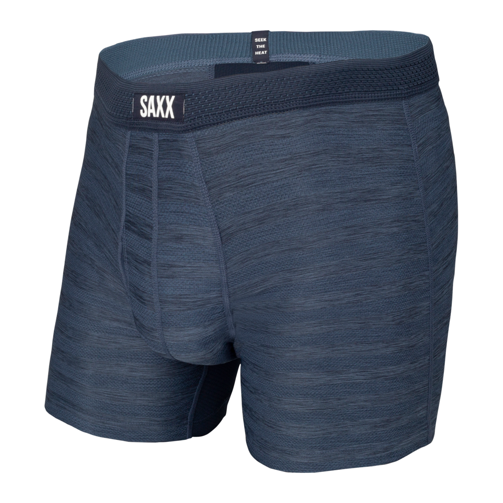 Saxx Saxx Underwear, Droptemp Cool Mesh BB Fly, Mens, DDH-Dark Denim Heather