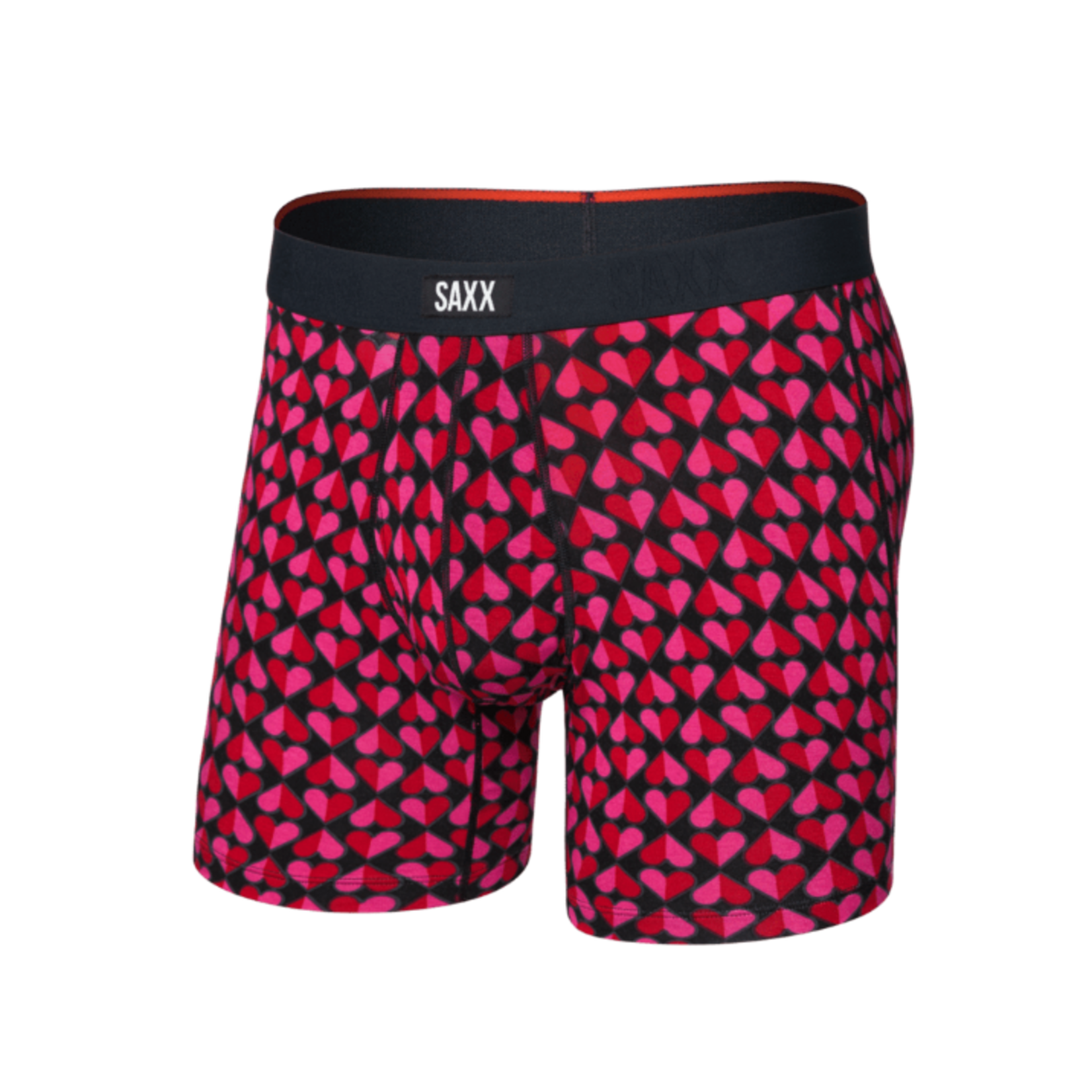 Saxx Saxx Underwear, Vibe Xtra BB Fly, Mens, LCK-Love Check Baby-Blk