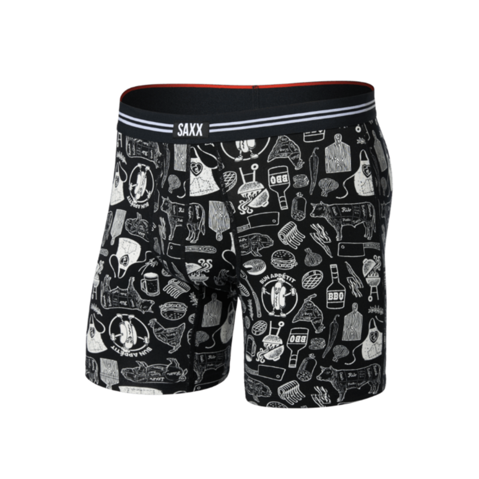 Saxx Saxx Underwear, Vibe Xtra BB Fly, Mens, BAB-Bun Appetit-Blk