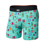Saxx Saxx Underwear, Vibe Xtra BB Fly, Mens, PXB-Pixel Ball-Surf Blu