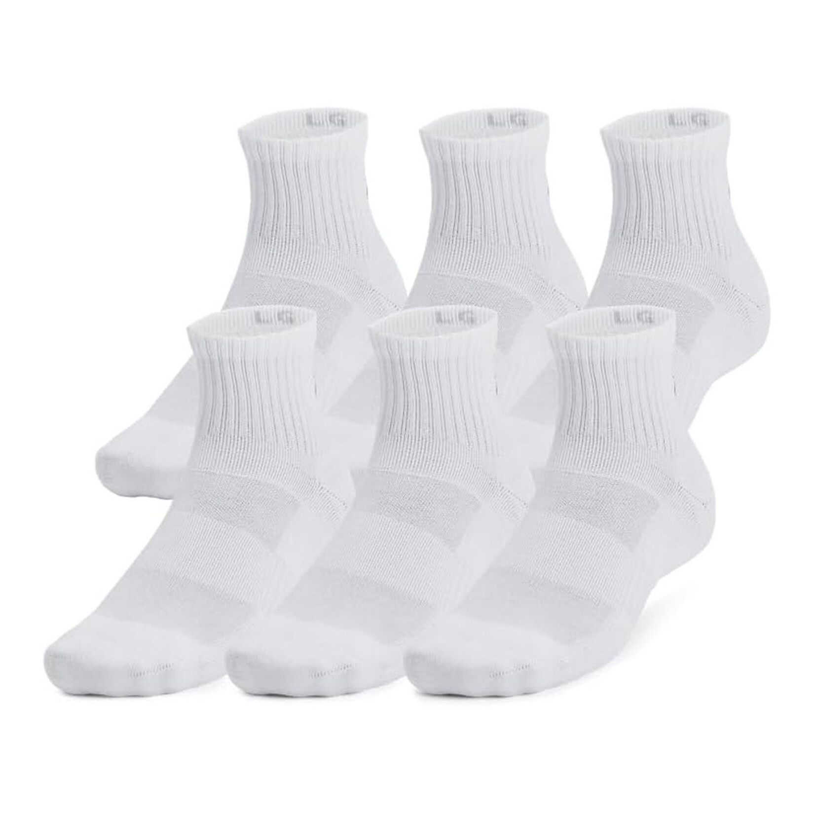 Under Armour Under Armour Socks, Training Cotton Quarter, 6-Pack, Unisex
