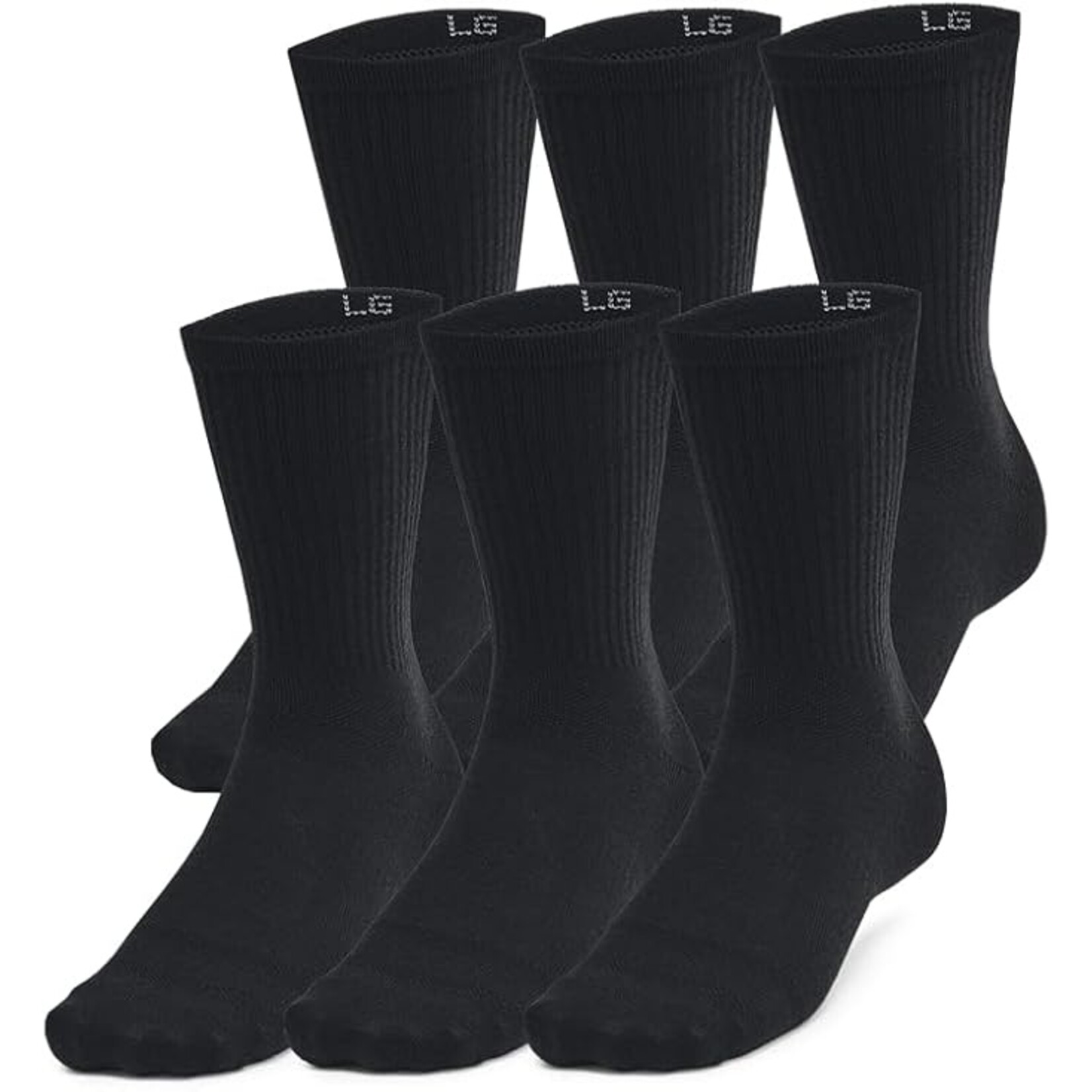 Under Armour Under Armour Socks, Training Cotton Crew, 6-Pack, Unisex
