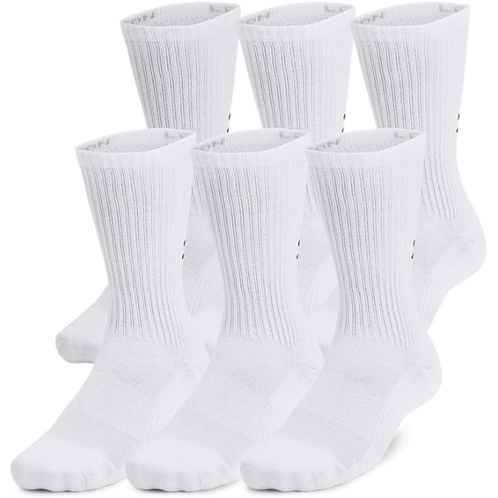 Under Armour Under Armour Socks, Training Cotton Crew, 6-Pack, Unisex