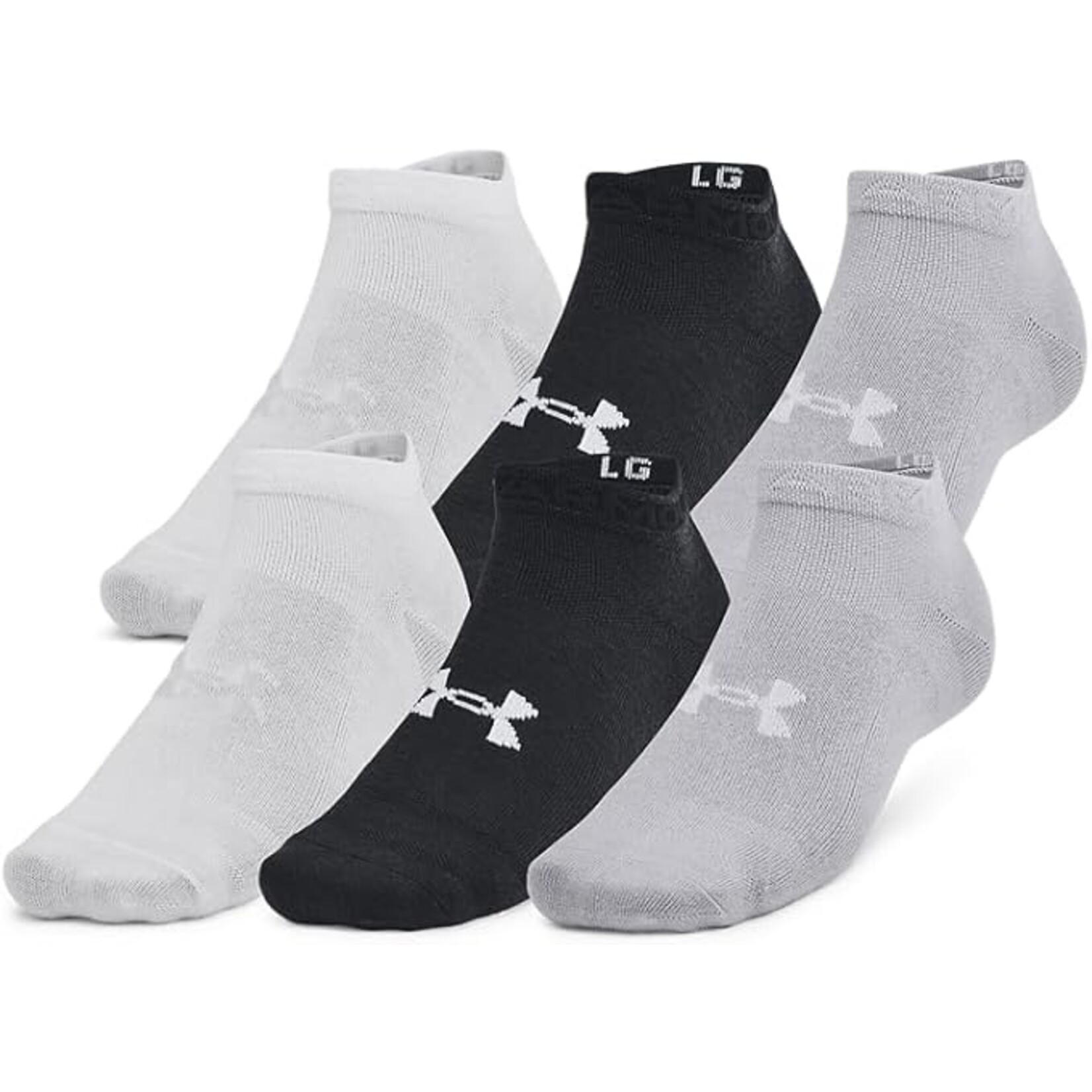 Under Armour Under Armour Socks, Essential Low, 6-Pack, Unisex
