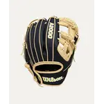 Wilson Wilson Baseball Glove, A2000 Classic DP15 w/SuperSkin, 11.5", Reg, Blk/Blonde