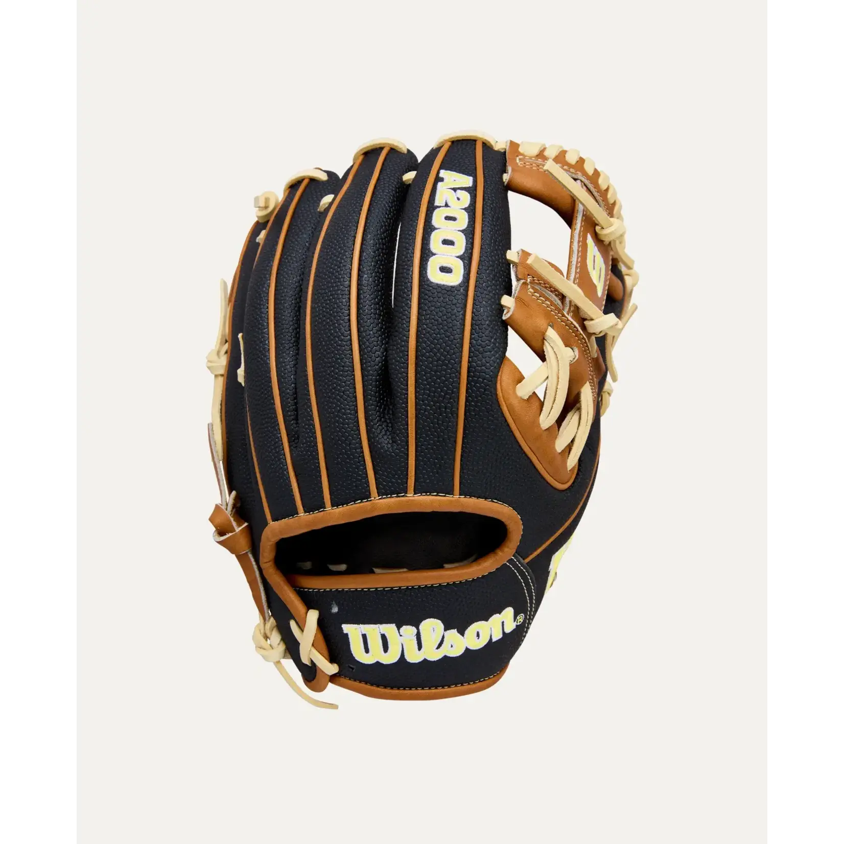 Wilson Wilson Baseball Glove, A2000 Classic 1975 w/SuperSkin, 11.75", Reg, Blonde/Blk