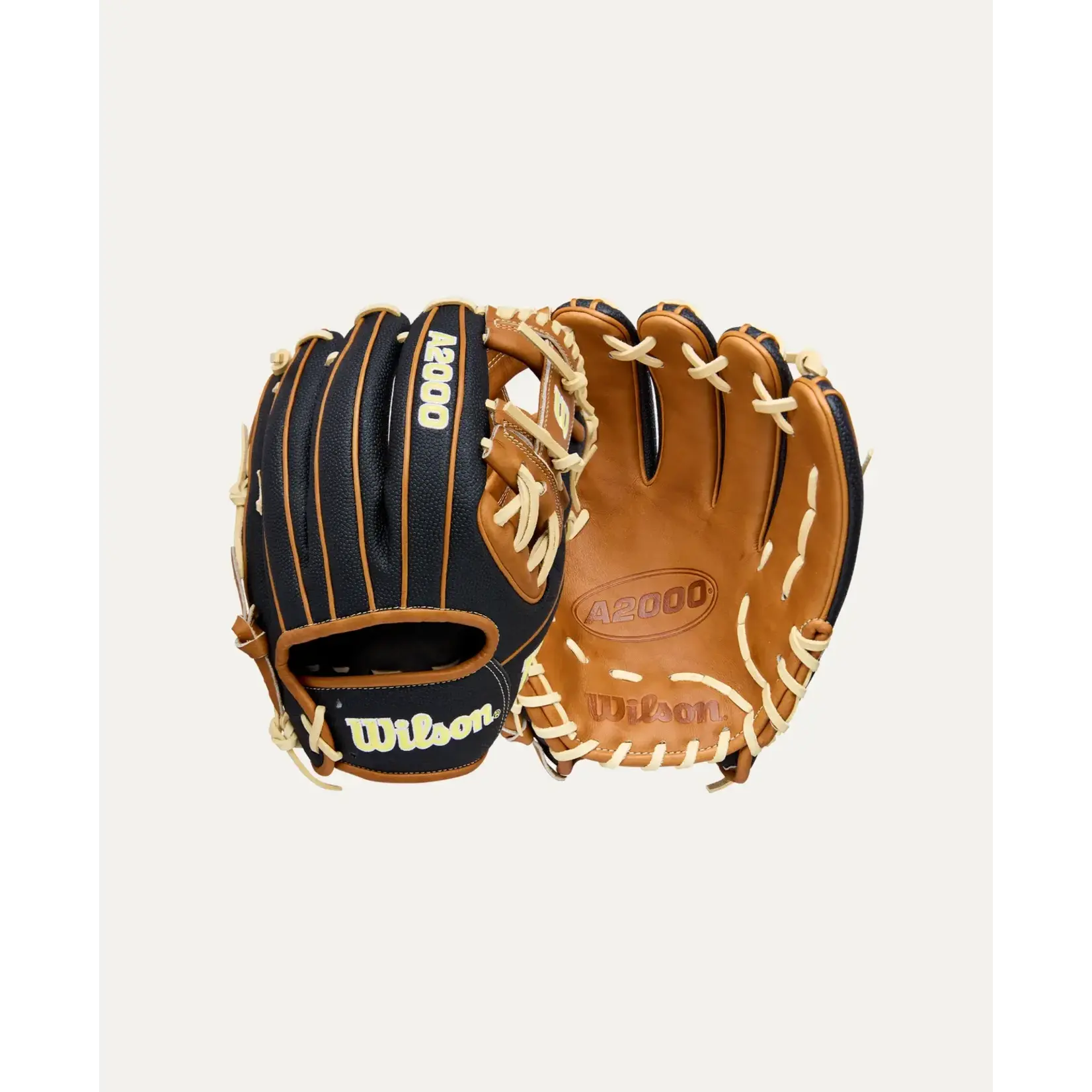 Wilson Wilson Baseball Glove, A2000 Classic 1975 w/SuperSkin, 11.75", Reg, Blonde/Blk